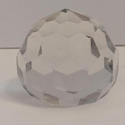 Vintage Tiffany & Co. Geometric Crystal Paper Weight