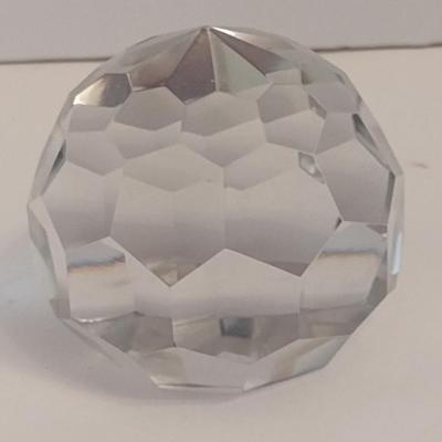 Vintage Tiffany & Co. Geometric Crystal Paper Weight