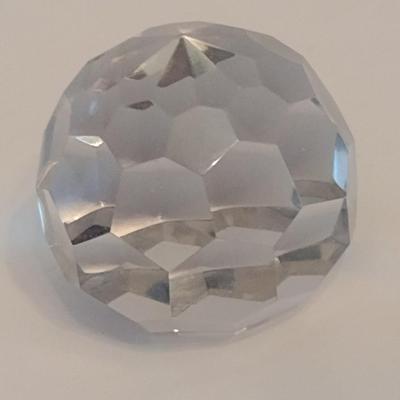 Vintage Tiffany & Co. Geometric Crystal Paper Weight