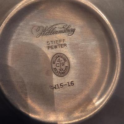 Collection of Pewter Porridge Bowls Various Sizes and Makers