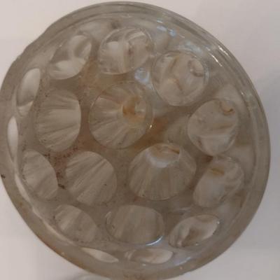 Assortment of Vintage Glass and Cast Metal Flower Arrangement Frogs