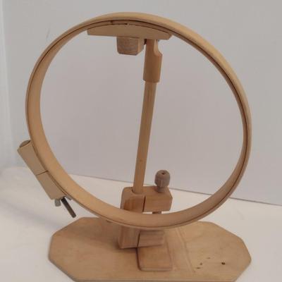Wooden Embroidery Hoop Stand