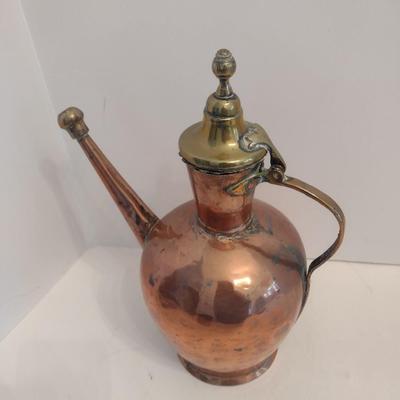 Vintage Turkish Copper Ewer