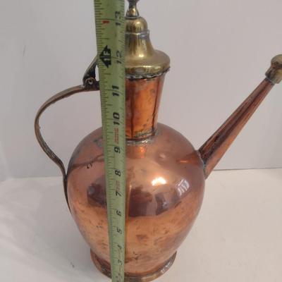 Vintage Turkish Copper Ewer