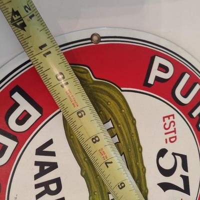 Heinz 57 Pure Food Products Reproduction Ande Rooney Porcelain Advertising Sign