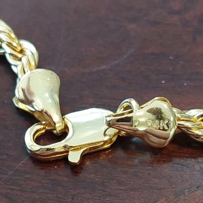 14kt Gold Filled Rope Necklace 30"
