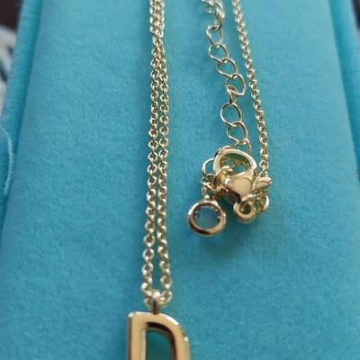 Gold Plated Letter D Necklace