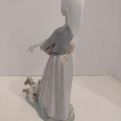 Lladro "Girl with Goose and Dog" Porcelain Statuette #4866 No Box