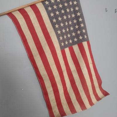 Vintage 48 Star American Parade Flag