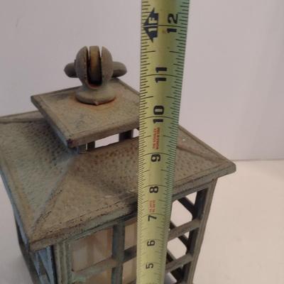 Vintage Cast Iron Pagoda Candle Lantern