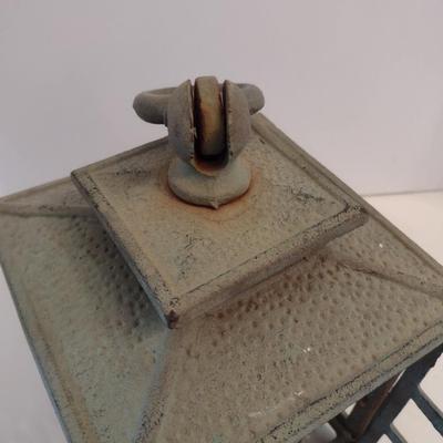 Vintage Cast Iron Pagoda Candle Lantern