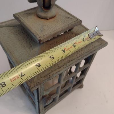 Vintage Cast Iron Pagoda Candle Lantern