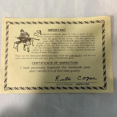 Fenton Bicentennial Commemorative Plates (EC-SF)