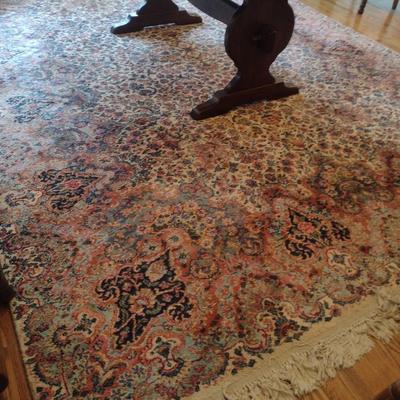 Ivory Kirman Karastan Area Rug 8'-8" x 12'