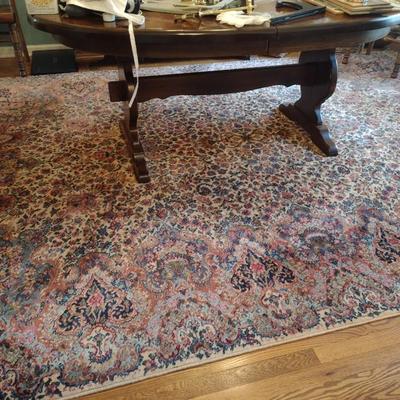 Ivory Kirman Karastan Area Rug 8'-8" x 12'