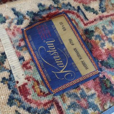 Ivory Kirman Karastan Area Rug 8'-8" x 12'