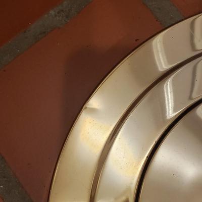 Polished Brass Torchiere Floor Lamp (D-KD)