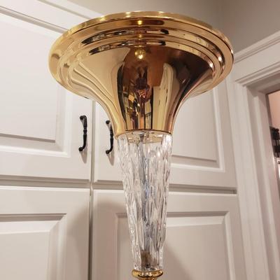 Polished Brass Torchiere Floor Lamp (D-KD)