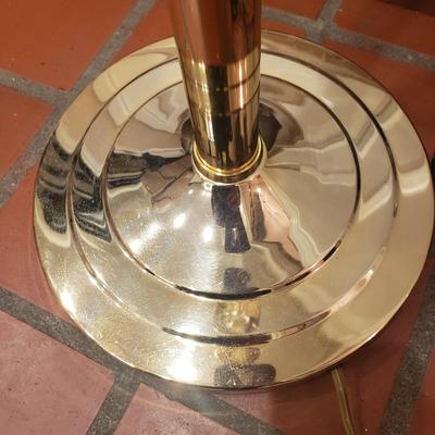 Polished Brass Torchiere Floor Lamp (D-KD)