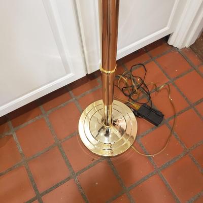 Polished Brass Torchiere Floor Lamp (D-KD)