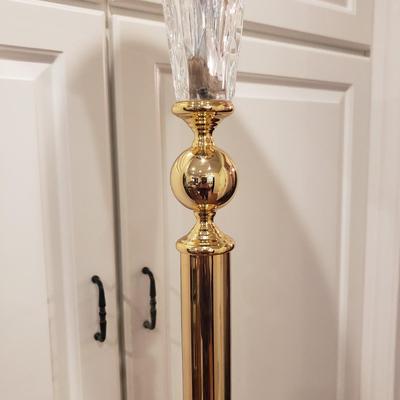 Polished Brass Torchiere Floor Lamp (D-KD)