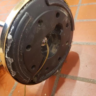 Polished Brass Torchiere Floor Lamp (D-KD)