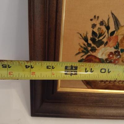 Original Art on Velvet Canvas Framed