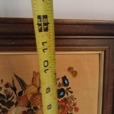 Original Art on Velvet Canvas Framed