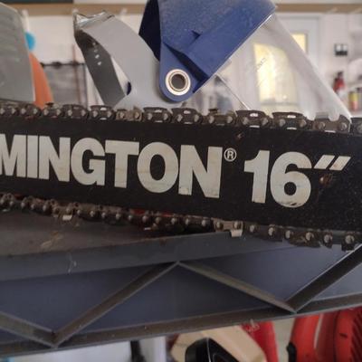 Reminton 16" Electric Chainsaw with Face Shield and Limb Saw