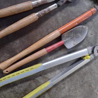 Assorted Garden Pruners and Tools