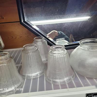 Sale Photo Thumbnail #54: Heavy etched glass