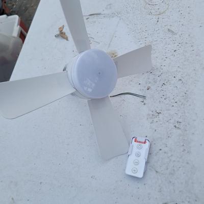 Sale Photo Thumbnail #94: Tested and working, screw into a socket and you'll have an instant fan.