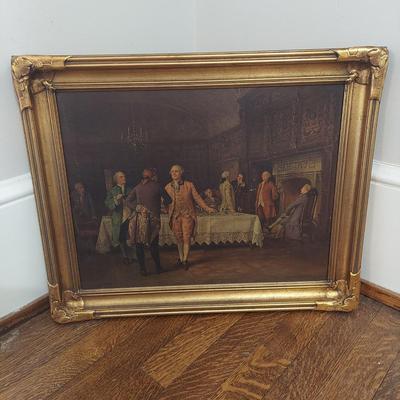 “Welcoming the Guest” in Gilt Wood Frame (B1-BBL)