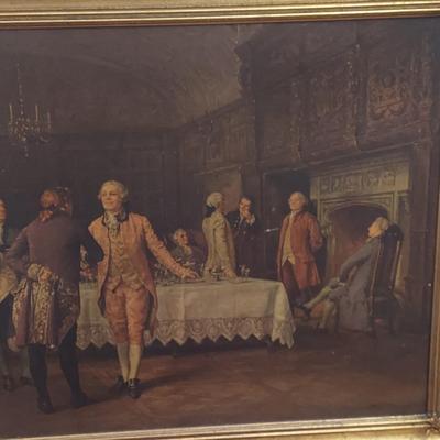 “Welcoming the Guest” in Gilt Wood Frame (B1-BBL)