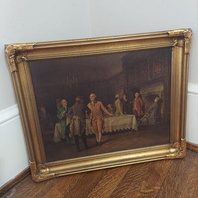 “Welcoming the Guest” in Gilt Wood Frame (B1-BBL)