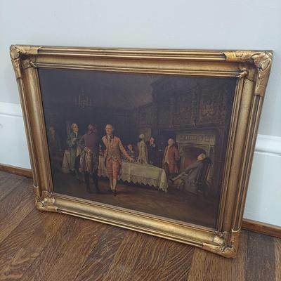 “Welcoming the Guest” in Gilt Wood Frame (B1-BBL)