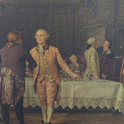 “Welcoming the Guest” in Gilt Wood Frame (B1-BBL)