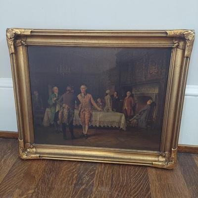 “Welcoming the Guest” in Gilt Wood Frame (B1-BBL)