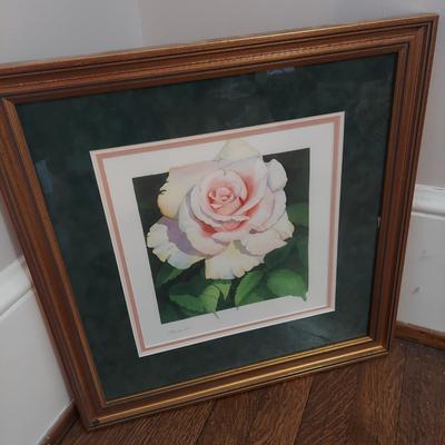 Pencil Signed Floral Print (B1-BBL)