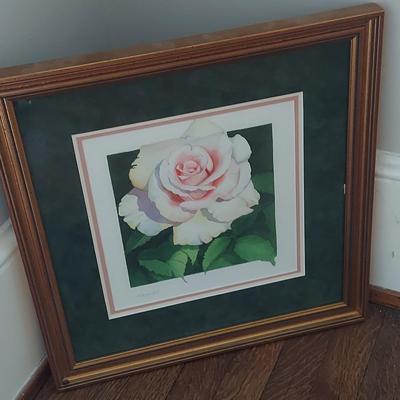 Pencil Signed Floral Print (B1-BBL)