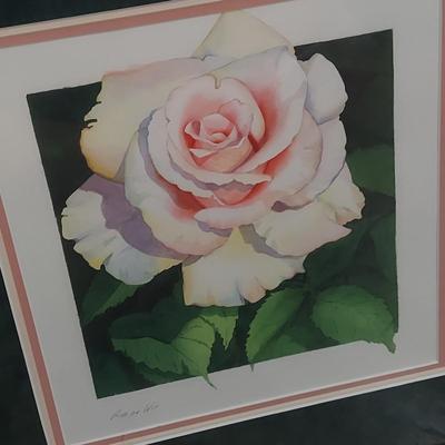 Pencil Signed Floral Print (B1-BBL)