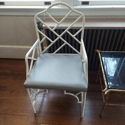 Metal Bamboo Frame Chair & Tables (B1-BBL)