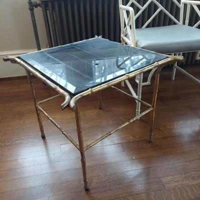 Metal Bamboo Frame Chair & Tables (B1-BBL)