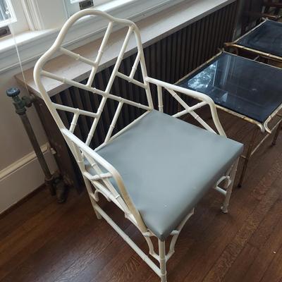 Metal Bamboo Frame Chair & Tables (B1-BBL)