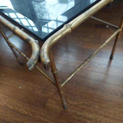 Metal Bamboo Frame Chair & Tables (B1-BBL)