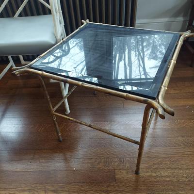 Metal Bamboo Frame Chair & Tables (B1-BBL)