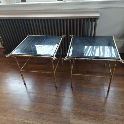 Metal Bamboo Frame Chair & Tables (B1-BBL)