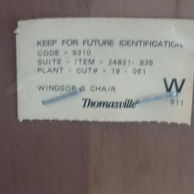 Six Thomasville Windsor Style Chairs