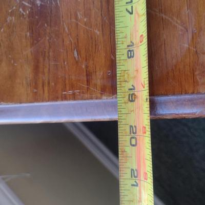 Wooden Three Drawer Side Table