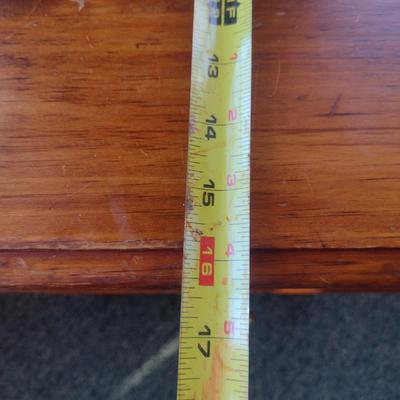 Wooden Three Drawer Side Table